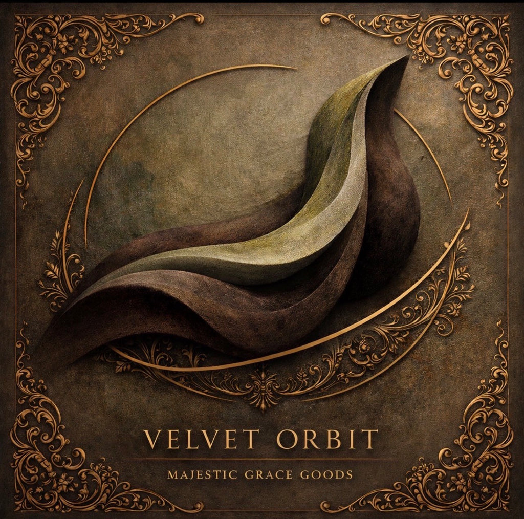Velvet Orbit Abstract Canvas Art, Modern Gold Brown Designer Artwork