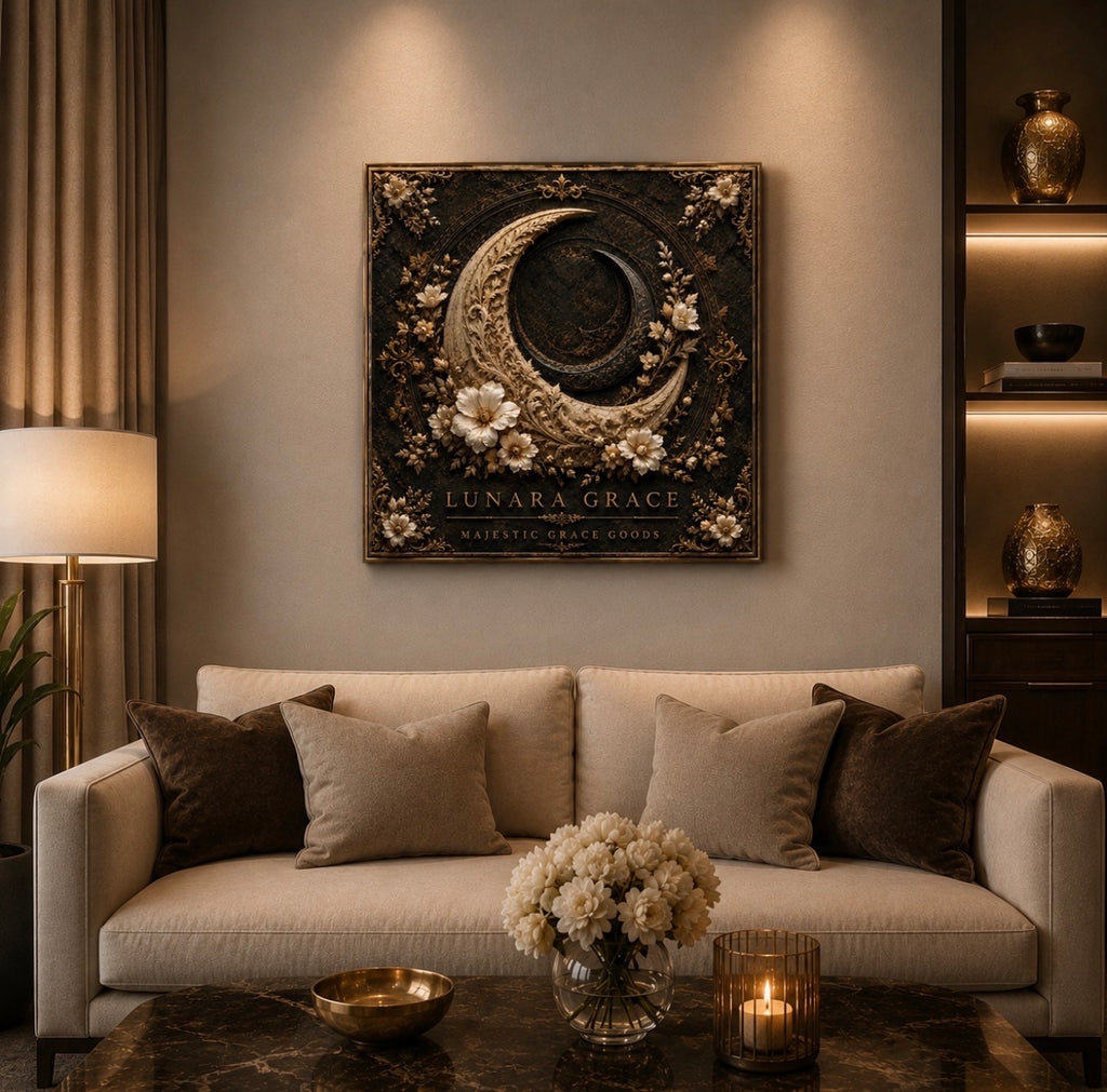 Lunara Grace, Luxury Ready to Hang Square Canvas Wall Art
