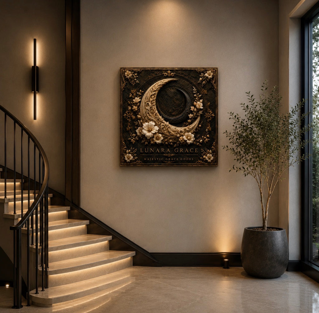 Lunara Grace, Luxury Ready to Hang Square Canvas Wall Art