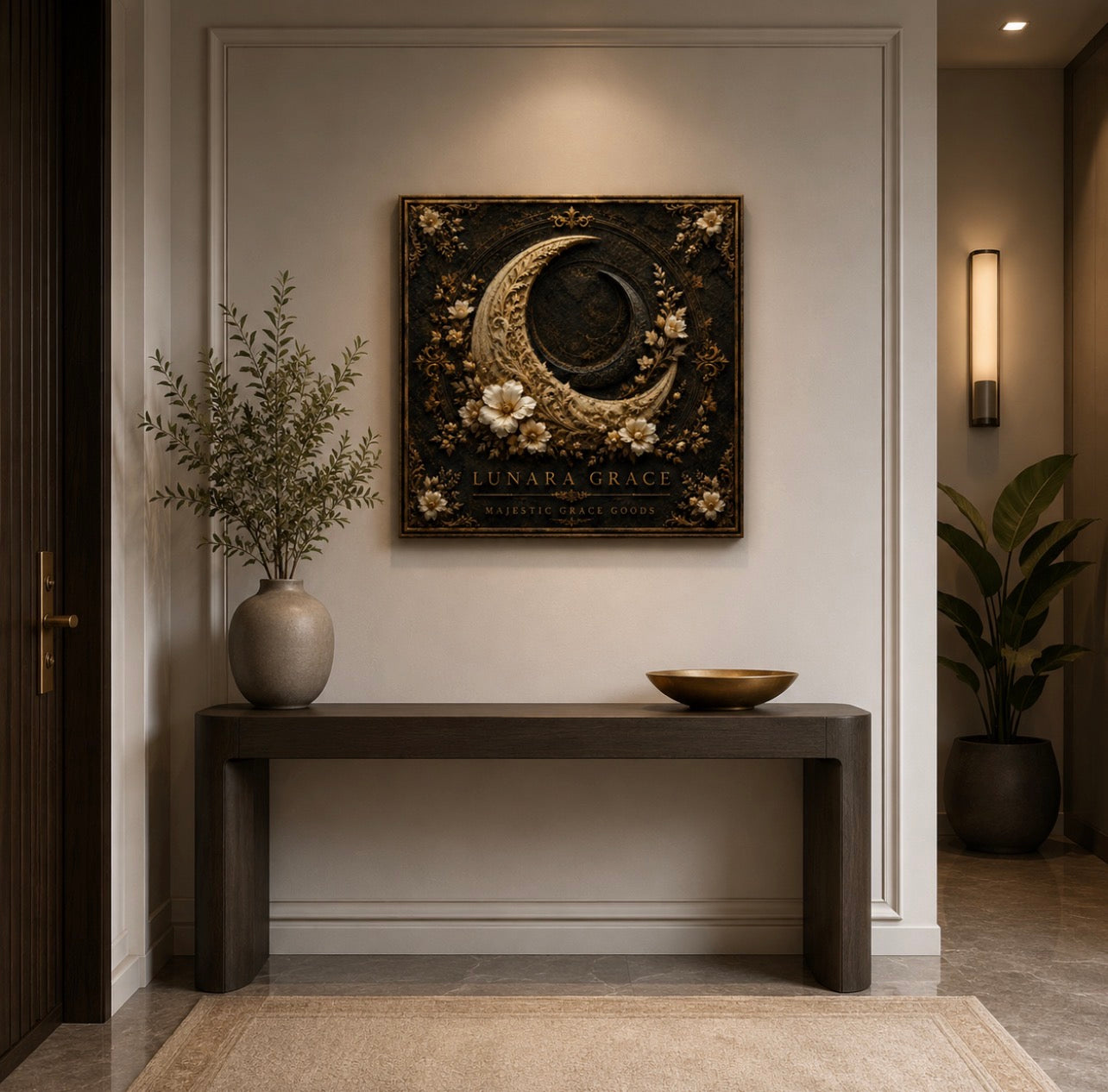 Lunara Grace, Luxury Ready to Hang Square Canvas Wall Art
