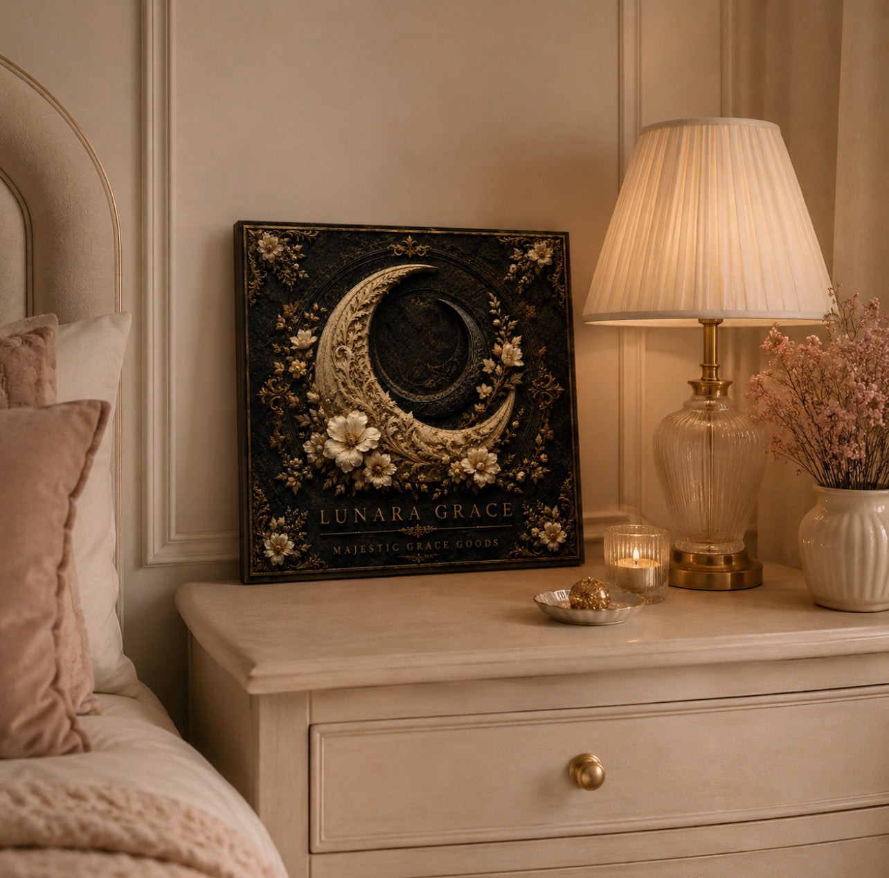 Lunara Grace, Luxury Ready to Hang Square Canvas Wall Art