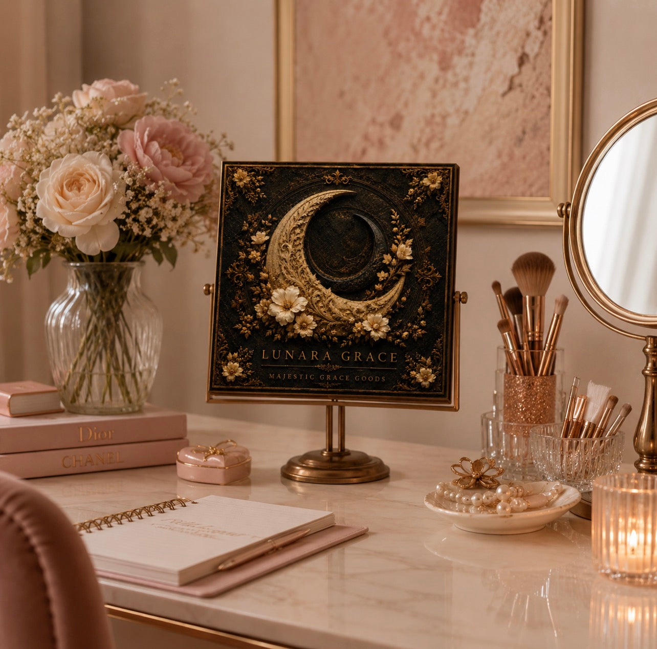 Lunara Grace, Luxury Ready to Hang Square Canvas Wall Art