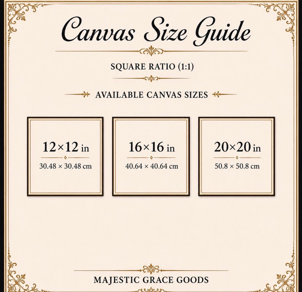 Lunara Grace, Luxury Ready to Hang Square Canvas Wall Art