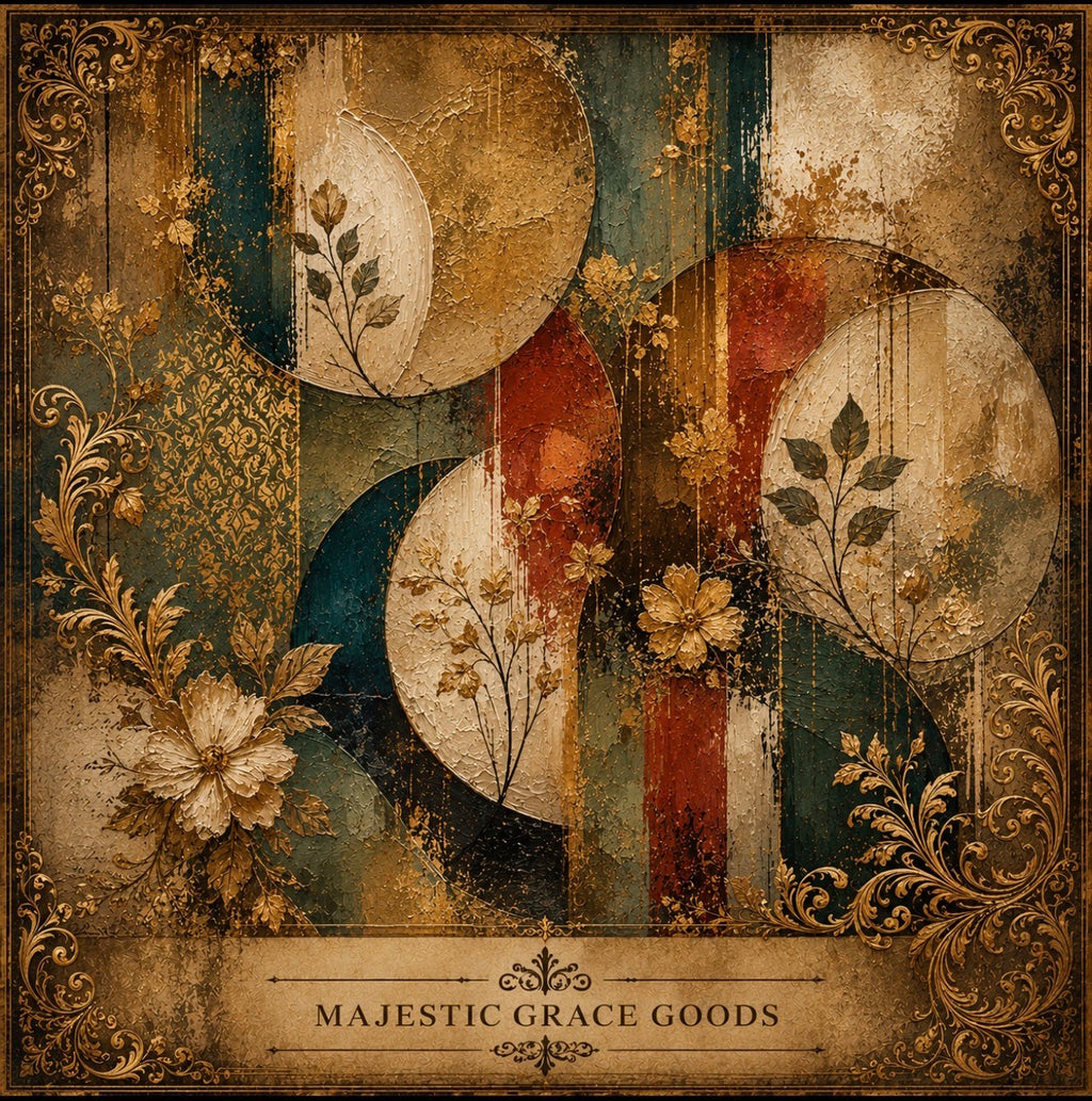 Gilded Botanical Eclipse Canvas Wall Art