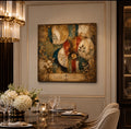 Gilded Botanical Eclipse Canvas Wall Art