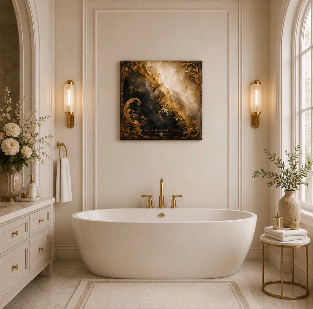 Crowned in Antique Gold, Ready to Hang Canvas Wall Art