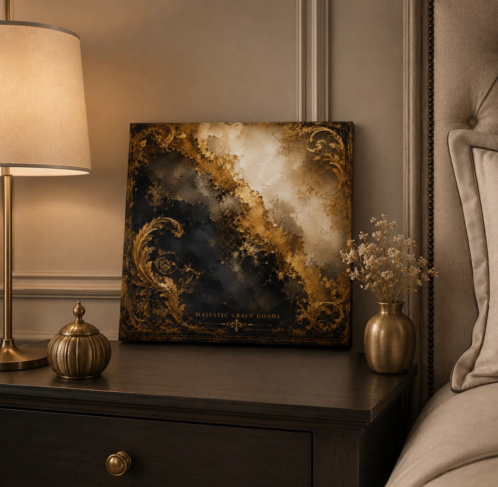 Crowned in Antique Gold, Ready to Hang Canvas Wall Art