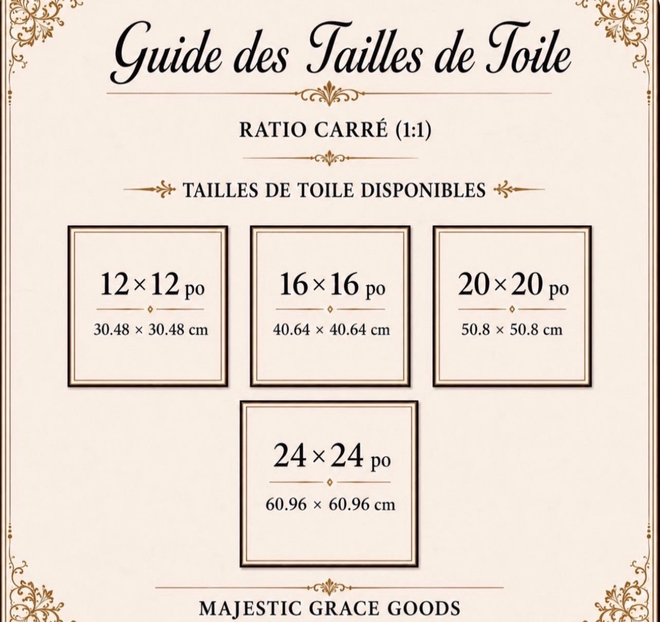 Tableau mural en toile de luxe Golden Magnolia