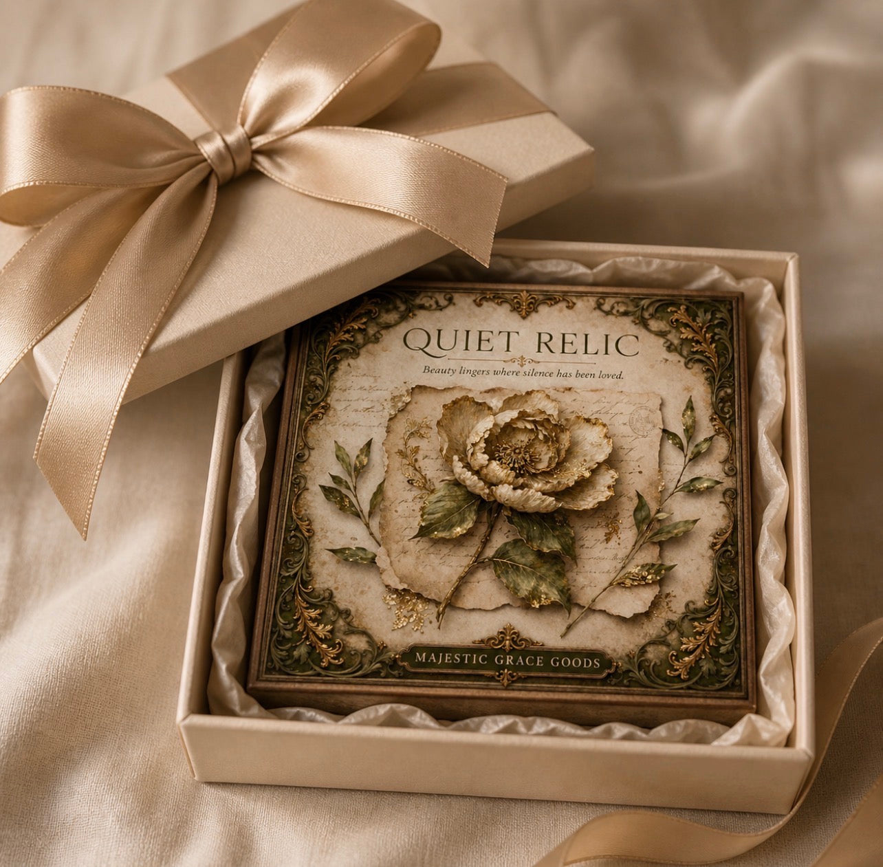 Vintage Floral Canvas Art, Antique Neutral Botanical Wall Decor, Luxury Heirloom Print